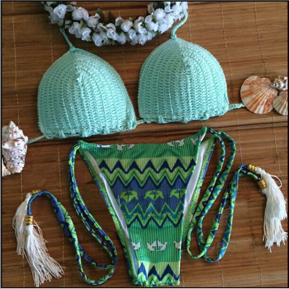 F4522 Brazilian bikini women swimsuit top  bottom